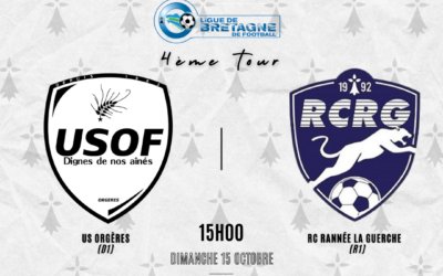 Séniors : Un tirage XXL pour le 4ème tour de Coupe de Bretagne!